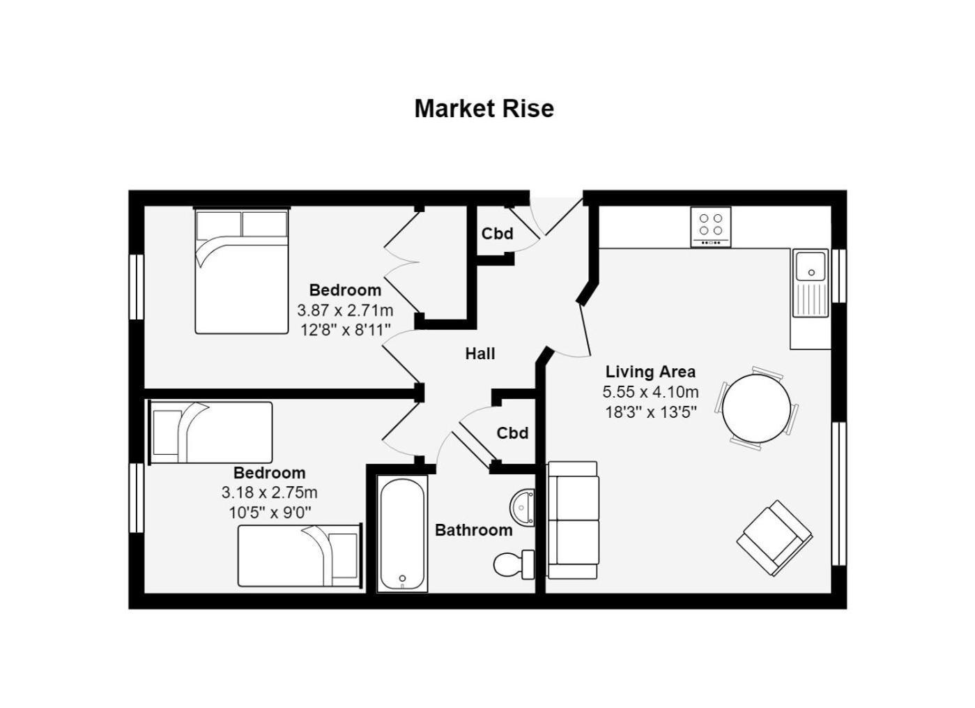 Your Space Apartments - Market Rise Кембридж Экстерьер фото